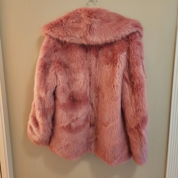 J. Crew Pink Faux-Fur Jacket - Picture 3 of 9